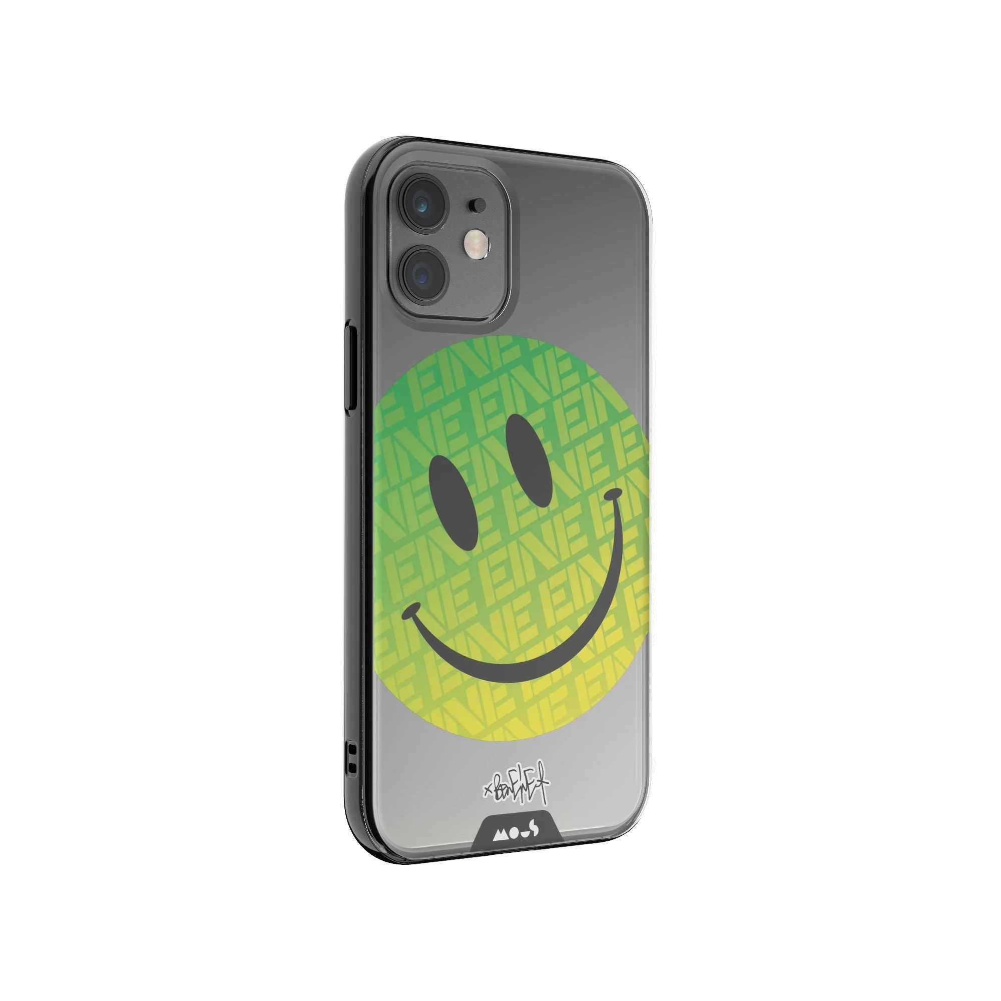 Green Smiley Protective Phone Case - Ben Eine - Image 2