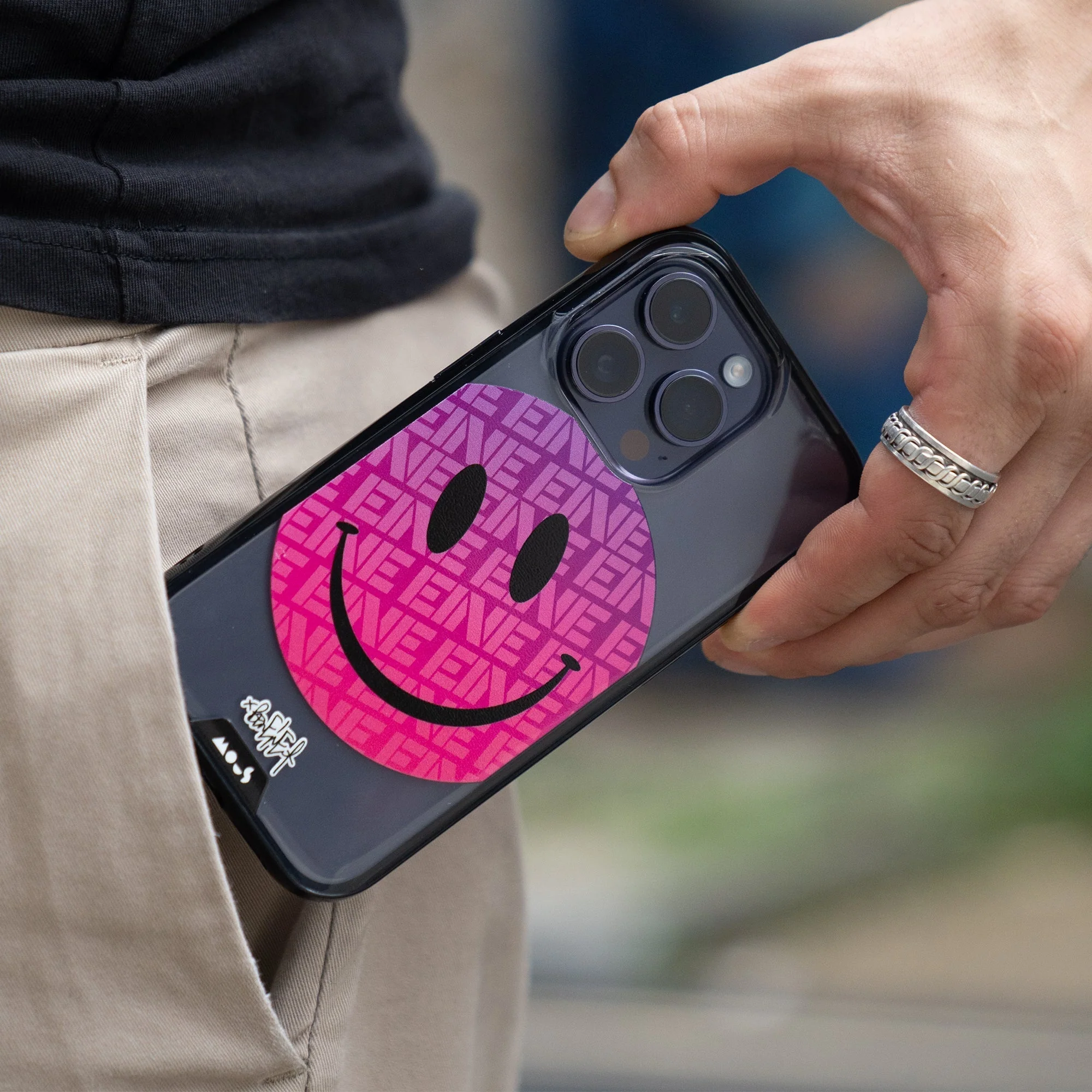 Pink Smiley Protective Phone Case - Ben Eine - Image 30