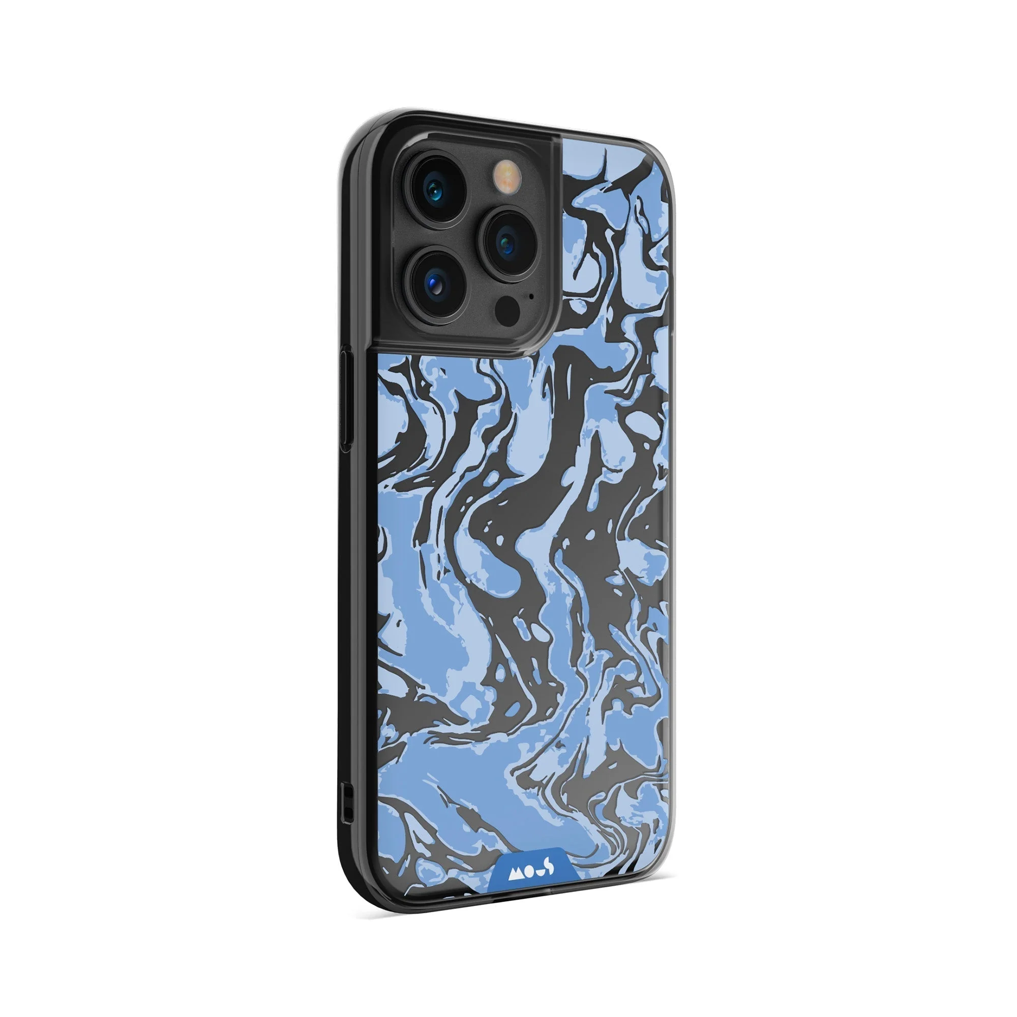 Sky Blue Protective Phone Case - Marbled - Image 8