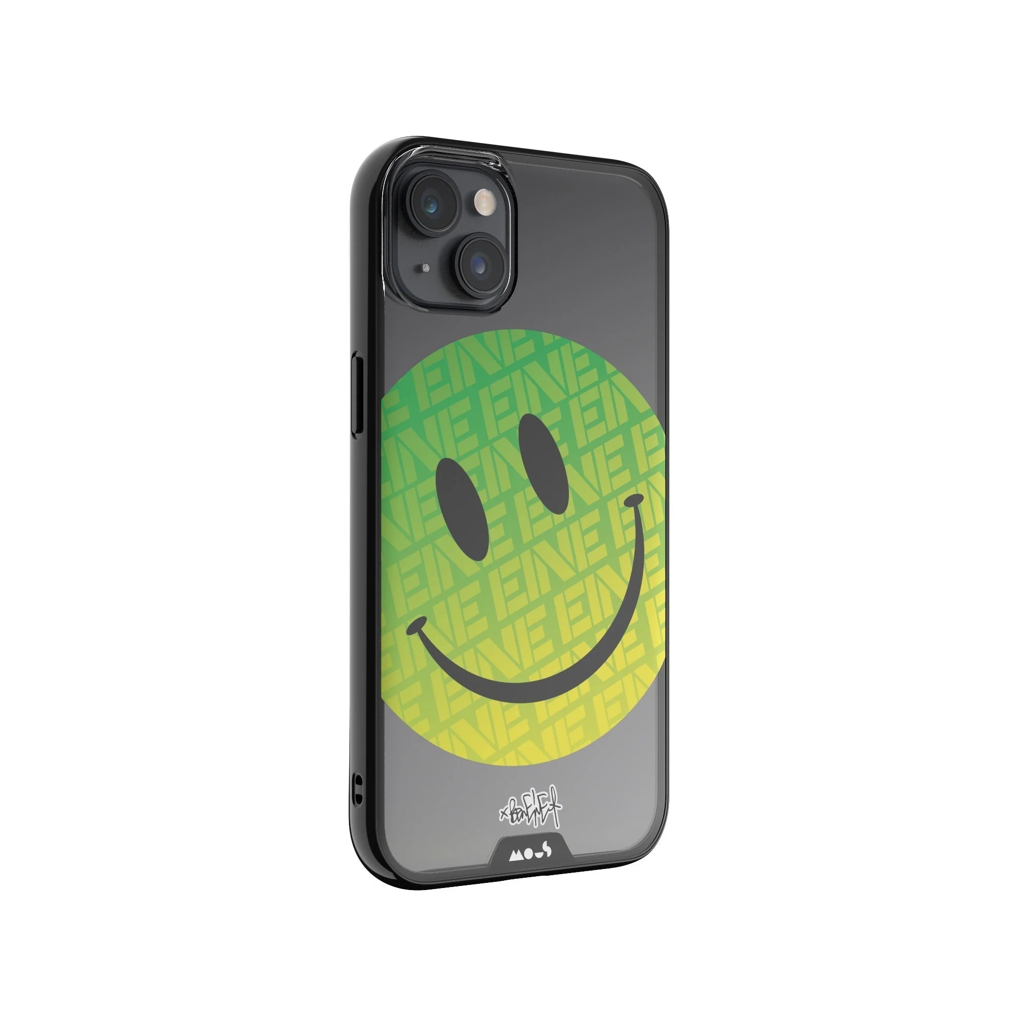 Green Smiley Protective Phone Case - Ben Eine MagSafe - Image 2