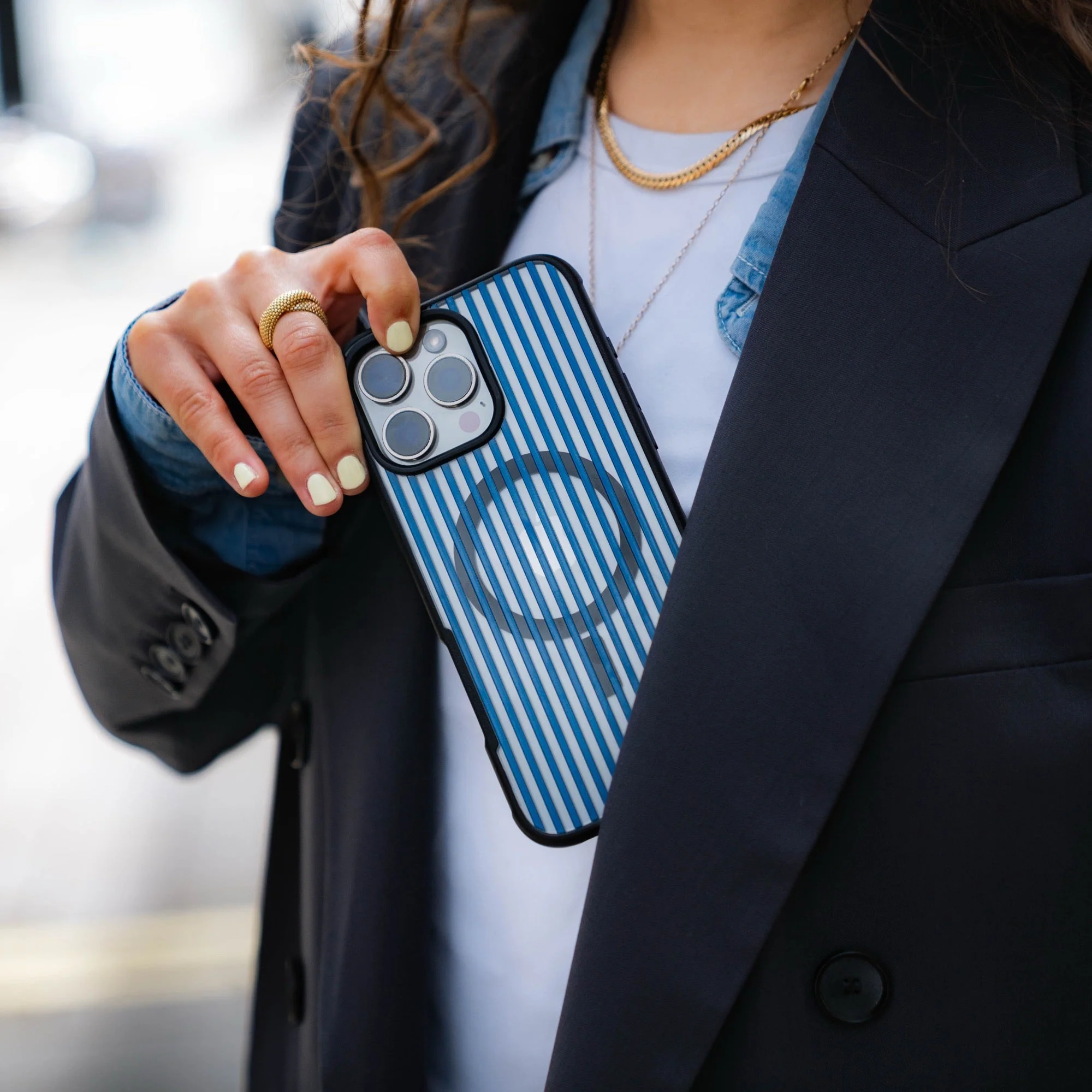 Storm Protective Phone Case - Pinstripe MagSafe - Image 7