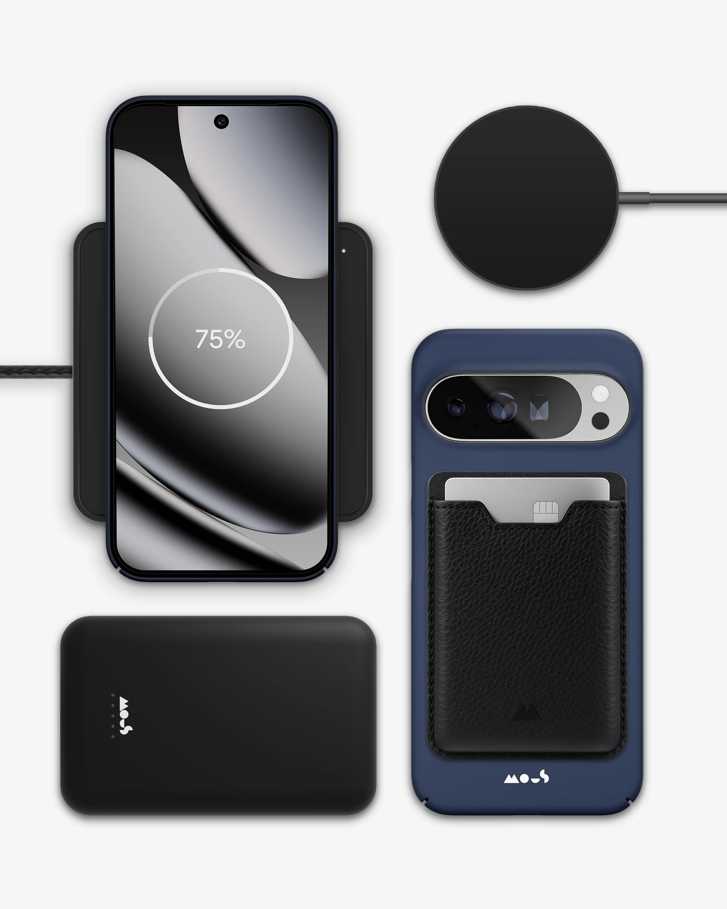 Charcoal Blue Lightweight Phone Case - Super Thin - Image 11
